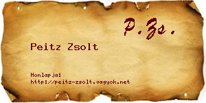 Peitz Zsolt névjegykártya